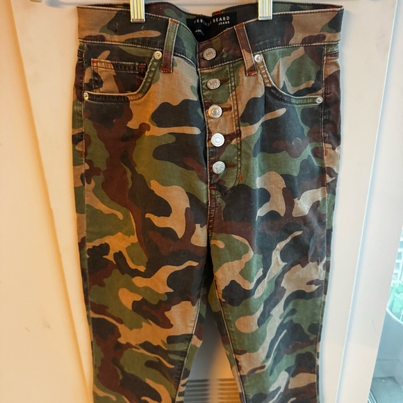 VERONICA BEARD Carly Cotton Blend Camo Jeans - Picture 4 of 8